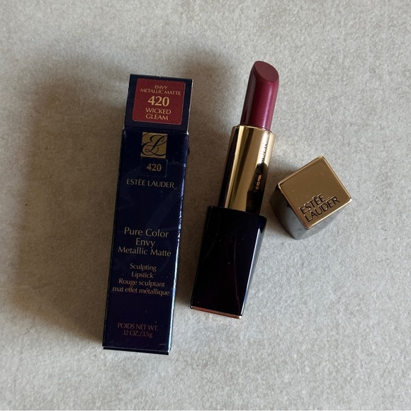 Estee Lauder Other - Estée Lauder Pure Color Envy Metallic Matte Lipstick - Wicked Gleam (Berry)